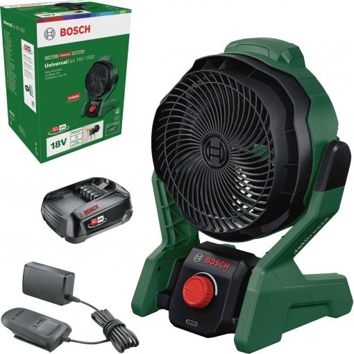 Bosch Home and Garden UniversalFan 18V-1000 Akumulátorový ventilátor zelená, černá s aku