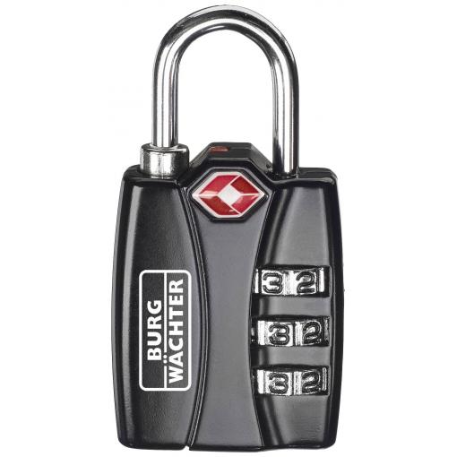 Burg Wächter 32991 visací zámek 30.80 mm TSA černá na heslo