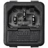 TRU COMPONENTS TC-10088372 IEC zástrčka C13/C14 C14 zástrčka, vestavná rovná Počet kontaktů: 3 10 A černá 1 ks