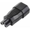 TRU COMPONENTS síťový adaptér IEC zástrčka C14 10 A - IEC C5 spojka Počet kontaktů: 3 1 ks