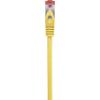 Renkforce RF-5372560 RJ45 síťové kabely, propojovací kabely CAT 6 S/FTP 3.00 m žlutá s ochranou, pozlacené kontakty, samozhášecí 1 ks