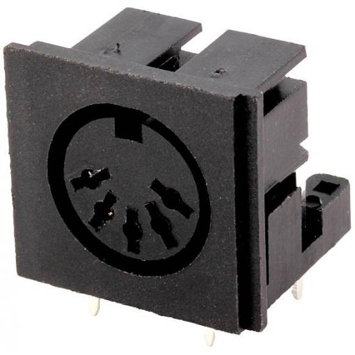 Connfly DS1093-07BN50X vestavěná zásuvka zásuvka, vestavná horizontální Pólů: 5 černá 1 ks Tray