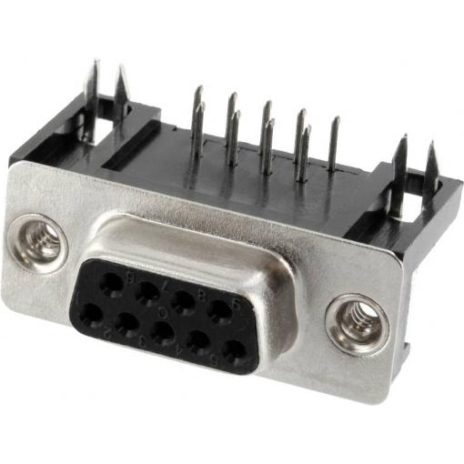 Connfly DS1037-01-09FNBKT7 DS1037-01-09FNBKT7 D-SUB zásuvková lišta Pólů: 9 pájecí piny 1 ks Tray
