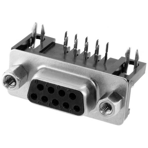 Connfly DS1037-09FNAKT74-0CC DS1037-09FNAKT74-0CC D-SUB zásuvková lišta Pólů: 9 pájecí piny 1 ks Tray