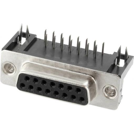 Connfly DS1037-01-15FNBKT7 DS1037-01-15FNBKT7 D-SUB zásuvková lišta Pólů: 15 pájecí piny 1 ks Tray