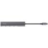 Trust 24948 USB Hub 4 porty USB-A USB 3.2 Gen1 5 GBit/s s konektorem USB C tmavě šedá Halyx-4-port