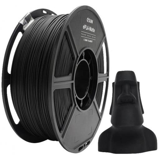 ESUN ePLA-Matte Black vlákno pro 3D tiskárny PLA mat 1.75 mm 1 kg černá (matná) 1 kg