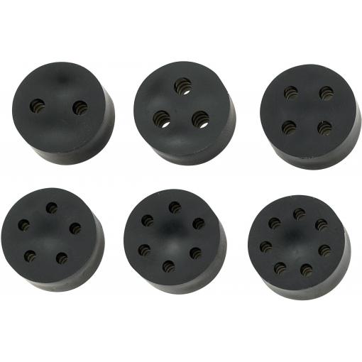 TRU COMPONENTS TC-10820768 TC-MH18-2A203 M20 2 x 1.6 - 2.6 mm guma černá 50 ks