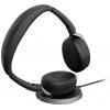 Jabra Evolve2 65 Flex Link380a MS + Ladepad Headset otevřená (On Ear) Bluetooth® stereo černá Potlačení hluku headset, Vypnutí zvuku mikrofonu, regulace