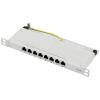 Renkforce RF-4996630 8 portů patch panel 254 mm (10) CAT 6A 0.5 U šedá osazený