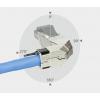 Metz Connect 130E405042-E, zástrčka RJ45, zástrčka, černá, 1 ks