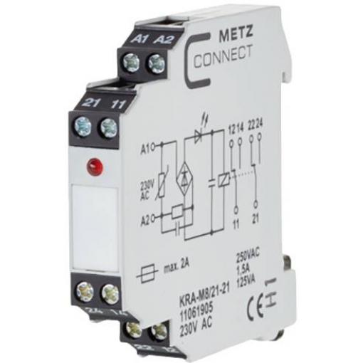 Spojovací modul 230 V/AC (max) 2 přepínací kontakty Metz Connect 11061905 1 ks