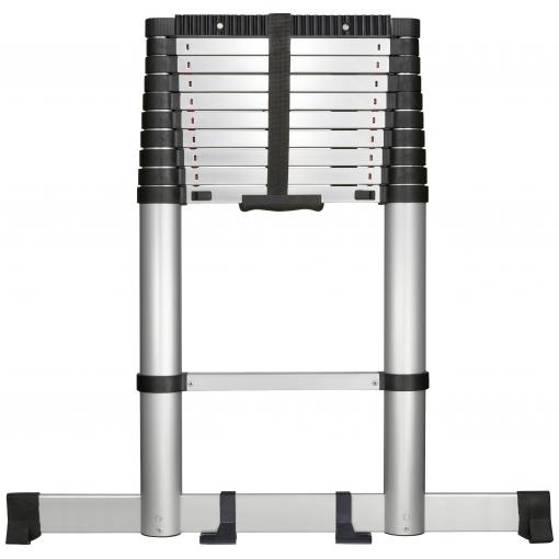 TOOLCRAFT TO-7868814 Slitina hliníku teleskopický žebřík Montáž bez nářadí Výška základny (max.): 1.93 m hliník EN 131 10.1 kg