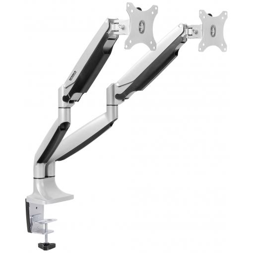 SpeaKa Professional rameno na monitory SP-MM-930 2 Displej: (s) 33,0 cm (13) - 81,3 cm (32) stříbrná nakláněcí, naklápěcí, nastavitelná výška, otočný
