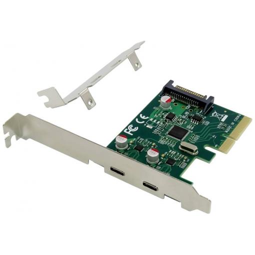Conceptronic EMRICK07G 2 porty USB-C® 3.1 Gen2 karta rozhraní PCI-Express, USB-C® PCIe x4