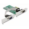 Delock 89555 2 porty sériová zásuvná karta PCI-Express, RS232 PCIe x1