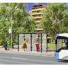 Kibri 38179 H0 Autobusová zastávka s plochou střechou