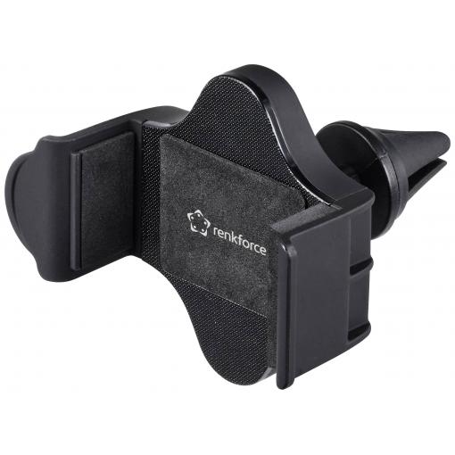 Renkforce RF-5385148 upevnění na ventilační mřížku držák mobilního telefonu do auta otočné o 360° vhodný pro šířku: 55 - 85 mm 3.35 - 6.3 palec