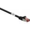 Renkforce RF-5469256 RJ45 síťové kabely, propojovací kabely CAT 6 S/FTP 2.00 m černá s ochranou, pozlacené kontakty, samozhášecí 1 ks