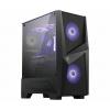 Micro Star International Computer MAG Forge 100M midi tower PC skříň černá, transparentní