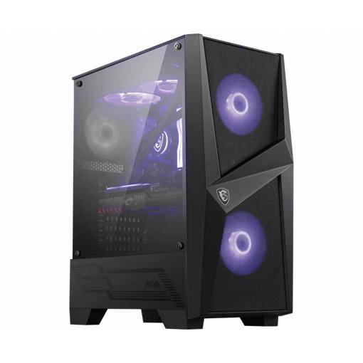 Micro Star International Computer MAG Forge 100M midi tower PC skříň černá, transparentní