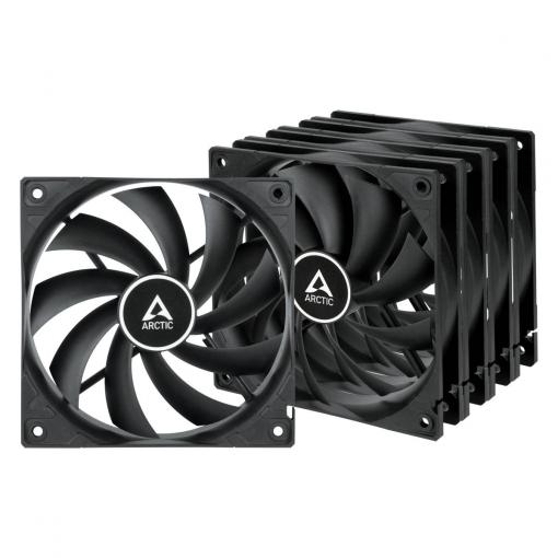 Arctic ARCTIC F12 - Rev 3 - Gehäuselüfter - 120 mm - Schwarz (Packung mit 5) PC větrák s krytem černá (š x v x h) 120 x 25 x 120 mm