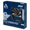 Arctic F12 PC větrák s krytem černá (š x v x h) 120 x 25 x 120 mm