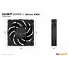 BeQuiet SILENT WINGS 4 PC větrák s krytem černá (š x v x h) 120 x 25 x 120 mm