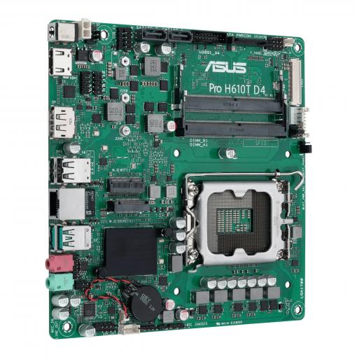 Asustek Computer Pro H610T D4-CSM Základní deska Socket (PC) Intel® 1700 Tvarový faktor Mini-ITX Čipová sada základní desky Intel® H610