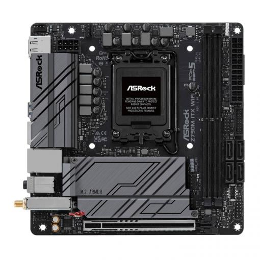 ASRock Z790M-ITX WiFi Základní deska Socket (PC) Intel® 1700 Tvarový faktor Mini-ITX Čipová sada základní desky Intel® Z790