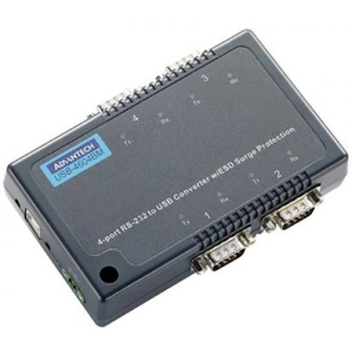 Advantech USB-4604BM-AE Konvertor rozhraní RS-232, RS-422 , RS-485, USB Počet výstupů: 4 x 12 V/DC, 24 V/DC, 48 V/DC