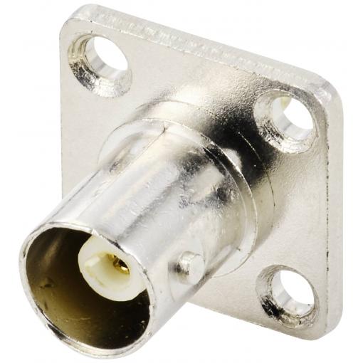 TRU COMPONENTS TC-9920760 BNC konektor přírubová zásuvka, rovná 50 Ω 1 ks