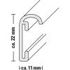 Hama 00063770 vyměnitelný fotorámeček Formát papíru: 21 x 29.7 cm (š x v x h) 220 x 310 x 25 mm stříbrná