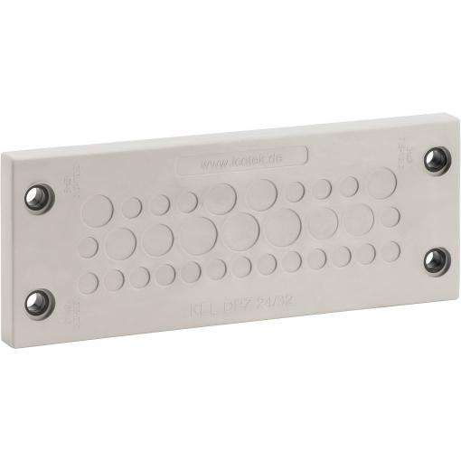 Icotek KEL-DPZ 24/17 destička pro kabelové průchodky Průměr svorky (max.) 16.2 mm polyamid, elastomer šedá, černá 1 ks