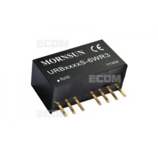 DC/DC měnič URB2412S-6WR3, 24 V → 12 V, 500 mA, izolovaný
