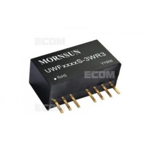 DC/DC měnič UWF1212S-3WR3, 12 V / 250 mA, izolovaný, SIP8