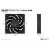 BeQuiet be quiet! Silent Wings Pro 4 PWM - Gehäuselüfter PC větrák s krytem černá (š x v x h) 120 x 25 x 120 mm