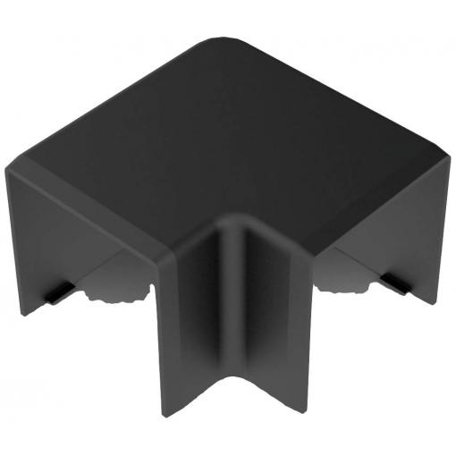 KOPOS 8643_FB kabelová lišta plochý úhel (š x v) 40 mm x 40 mm 1 ks černá