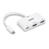 LINDY USB-C® adaptér [1x USB-C® zástrčka - 1x HDMI zásuvka, USB 3.2 gen. 1 zásuvka A] 43340 0.18 m