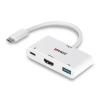 LINDY USB-C® adaptér [1x USB-C® zástrčka - 1x HDMI zásuvka, USB 3.2 gen. 1 zásuvka A] 43340 0.18 m