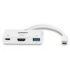 LINDY USB-C® adaptér [1x USB-C® zástrčka - 1x HDMI zásuvka, USB 3.2 gen. 1 zásuvka A] 43340 0.18 m