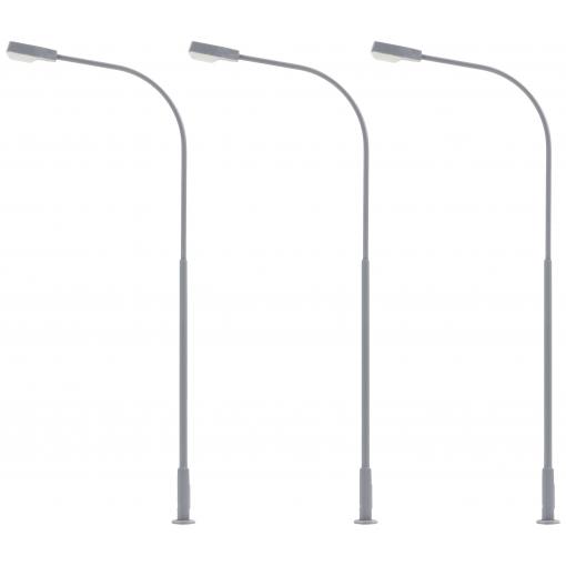 Faller H0 pouliční lampa jednoduché hotový model 180119 3 ks