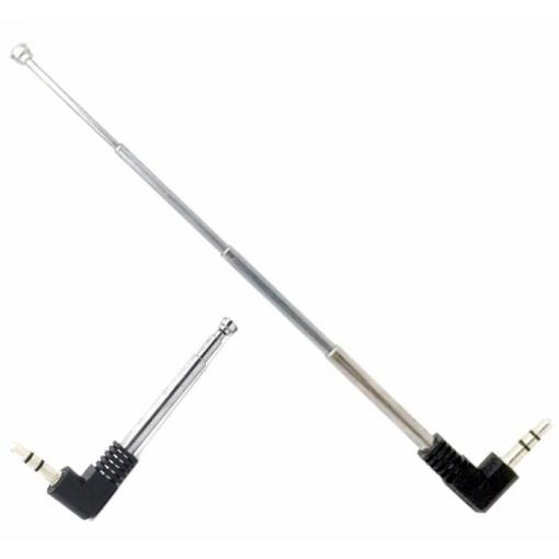 Anténa mini jack 3,5 mm, skládací, 25 cm