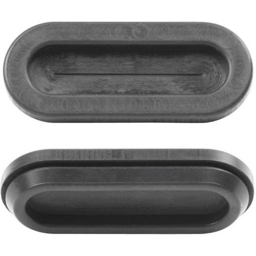 PB Fastener 1028-01 kabelová průchodka podélný otvor Průměr svorky (max.) 26.6 mm Tloušťka montážní desky (max.) 2.8 mm PVC černá 1 ks