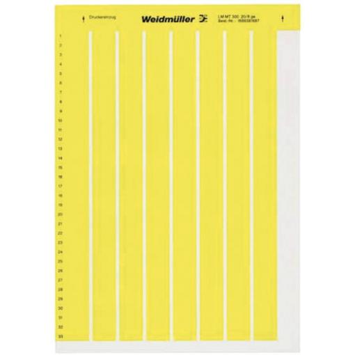 Weidmüller 1686400001-1 LM MT300 26X10 SI kabelové značení LaserMark 10 x 26 mm Barva aktivního pole: stříbrná počet štítků: 156