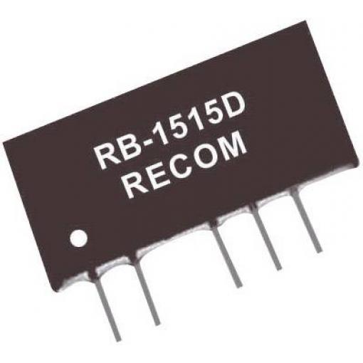 RECOM RB-1515D DC/DC měnič napětí do DPS 15 V/DC 15 V/DC, -15 V/DC 33 mA 1 W Počet výstupů: 2 x Obsahuje 1 ks
