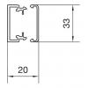 Hager LF2003507030 kabelová lišta (d x š x v) 2000 x 33 x 20 mm 2 m šedá