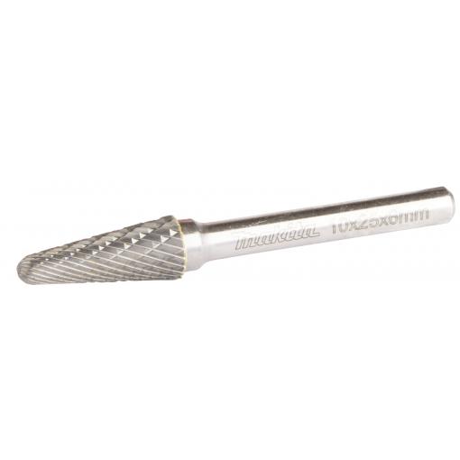 Makita B-52819 frézovací kolík , tvrdokov, Zaoblený kužel, Vnější Ø 10 mm, Pracovní délka 25 mm, Ø hřídele 6 mm, 1 ks