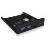 ICY BOX 60433 USB Hub 3 porty USB-A USB 3.0 5 GBit/s černá