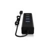 ICY BOX 60256 USB Hub 4 porty USB-A USB 3.0 5 GBit/s s konektorem USB C černá